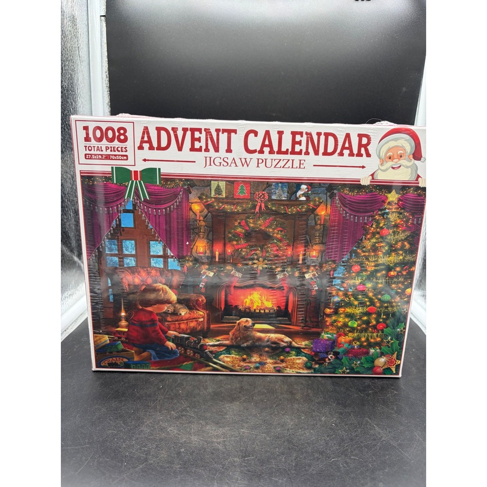 Christmas Advent Calendar Jigsaw Puzzle 1008 Pieces 24 Days Countdown Holiday